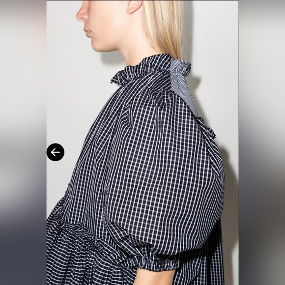 Brogger Helle Ruffle Neck Top $360 - Picture 2 of 7